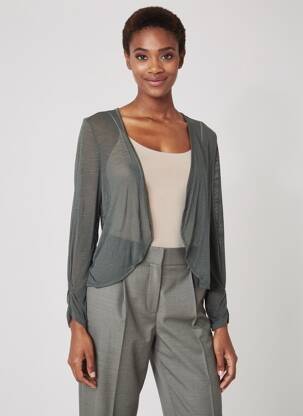 Gilet manches longues gris STREET ONE femme