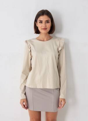 Top gris MANGO femme