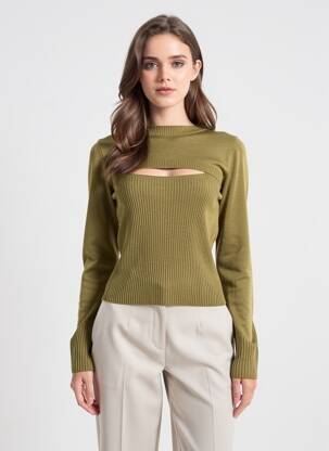 Pull marron ONLY femme