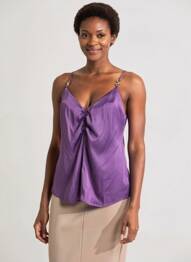 Top violet MORGAN femme