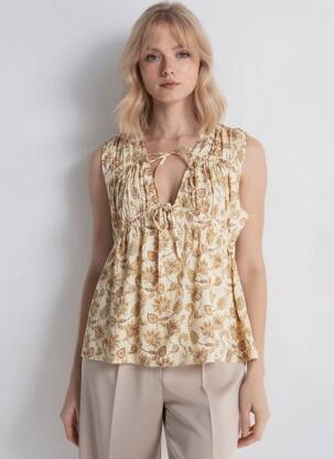 Chemisier blanc MANGO femme