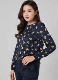 Sweat-shirt bleu TOM TAILOR femme