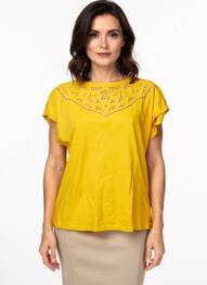T-shirt jaune STREET ONE femme