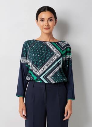 Top bleu CECIL femme