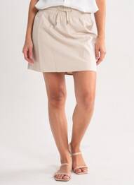 Jupe courte beige VERO MODA femme