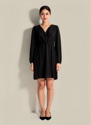 Robe courte noir MOLLY BRACKEN femme