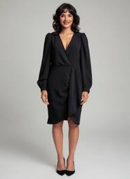 Robe mi-longue noir MORGAN femme