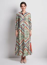 Robe longue vert TOM TAILOR femme