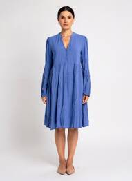 Robe mi-longue bleu MOLLY BRACKEN femme