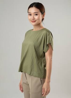 Top vert S.OLIVER femme