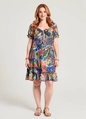 Robe courte bleu MOLLY BRACKEN femme