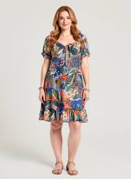 Robe courte bleu MOLLY BRACKEN femme