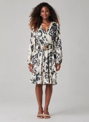 Robe mi-longue noir JS MILLENIUM femme