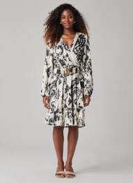Robe mi-longue noir JS MILLENIUM femme