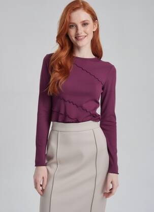 T-shirt violet TALLY WEIJL femme