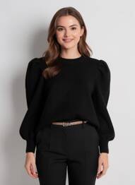 Pull noir JACQUELINE DE YONG femme