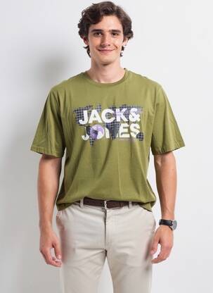 T-shirt vert JACK & JONES homme