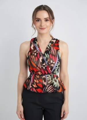 Top orange MOLLY BRACKEN femme