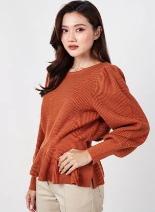 Pull marron ONLY femme