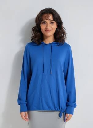 Sweat-shirt bleu STREET ONE femme