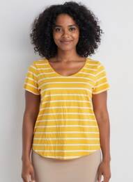 T-shirt jaune STREET ONE femme