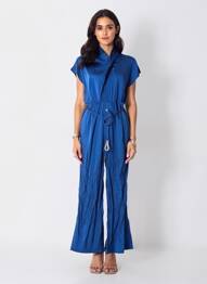 Combi-pantalon bleu MANGO femme