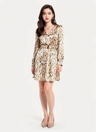 Robe courte beige VERO MODA femme