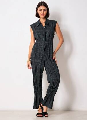 Combi-pantalon noir MANGO femme