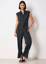 Combi-pantalon noir MANGO femme