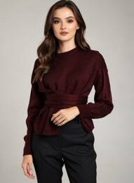 Pull rouge ASTRID BLACK LABEL femme