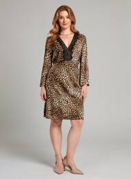 Robe courte marron AMELIE & AMELIE femme