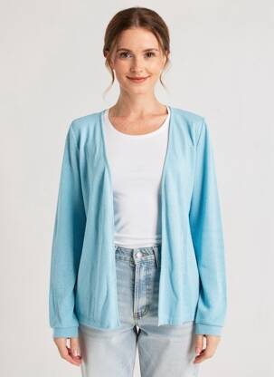 Gilet manches longues bleu STREET ONE femme