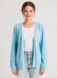 Gilet manches longues bleu STREET ONE femme