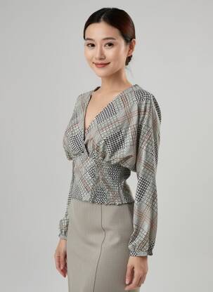 Chemisier gris MOLLY BRACKEN femme