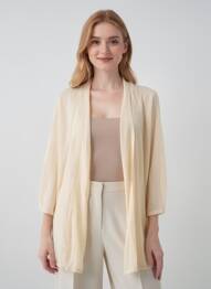 Gilet manches courtes beige TOM TAILOR femme