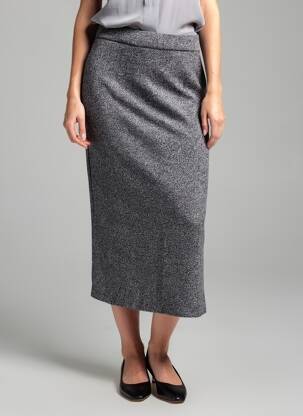Jupe longue argent ASTRID BLACK LABEL femme