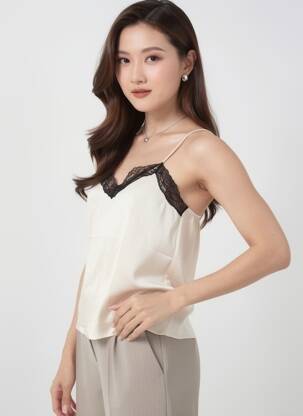 Top blanc MANGO femme