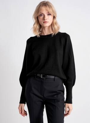 Pull col roulé noir ONLY femme