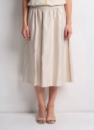 Jupe longue beige MANGO femme