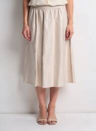 Jupe longue beige MANGO femme