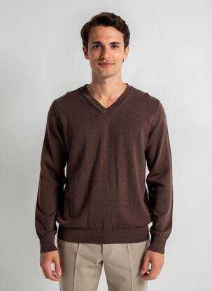 Pull marron PRIVATE BLUE homme