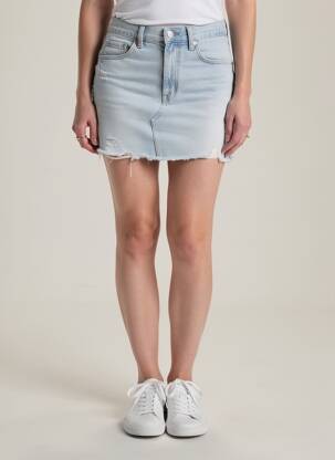 Jupe courte bleu MANGO femme