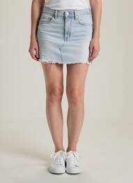 Jupe courte bleu MANGO femme