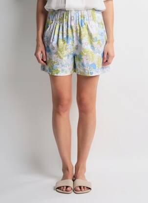Short bleu MANGO femme