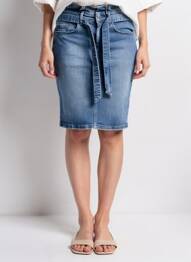 Jupe courte bleu ONLY femme