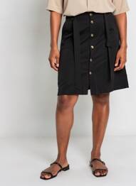 Jupe courte noir STREET ONE femme