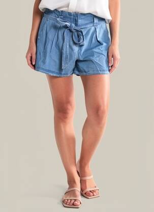 Short bleu SUPERDRY femme