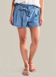 Short bleu SUPERDRY femme
