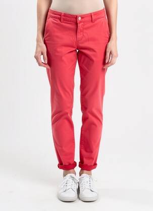 Pantalon chino rouge MORE & MORE femme