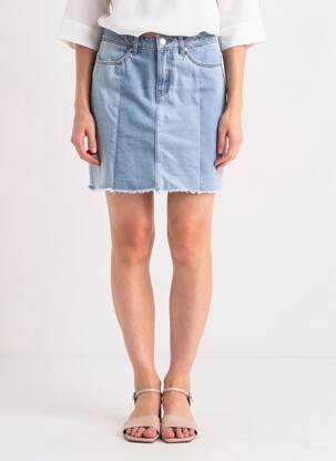 Jupe courte bleu NOISY MAY femme